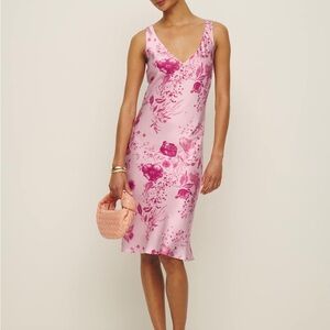 Reformation Lila Silk Dress, Milla, Size S